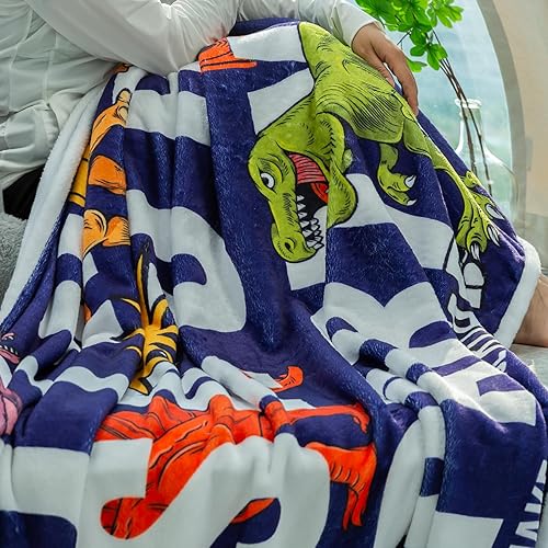 Miniatura 8 de chifave Dinosaur Blanket for Boys,Soft Cozy Dinosaur Blanket for Toddler Boys,Plush Fleece Dino Blanket Kid Blankets for Boys,Cartoon Dinosaur Room