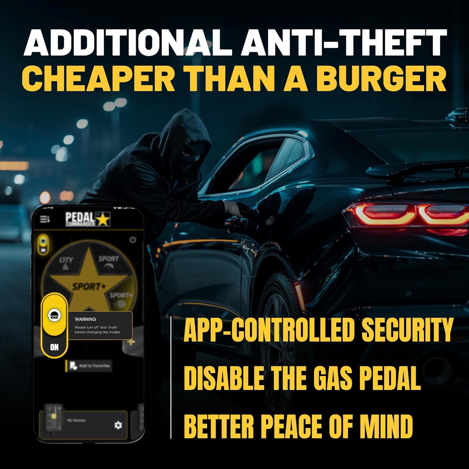 PEDAL COMMANDER for Chevrolet Camaro 2016-2024 Throttle Response Controller - Plug-and-Play, 36 Driving Settings & App Control, Throttle Controller Performance Upgrades, Camaro Accessories