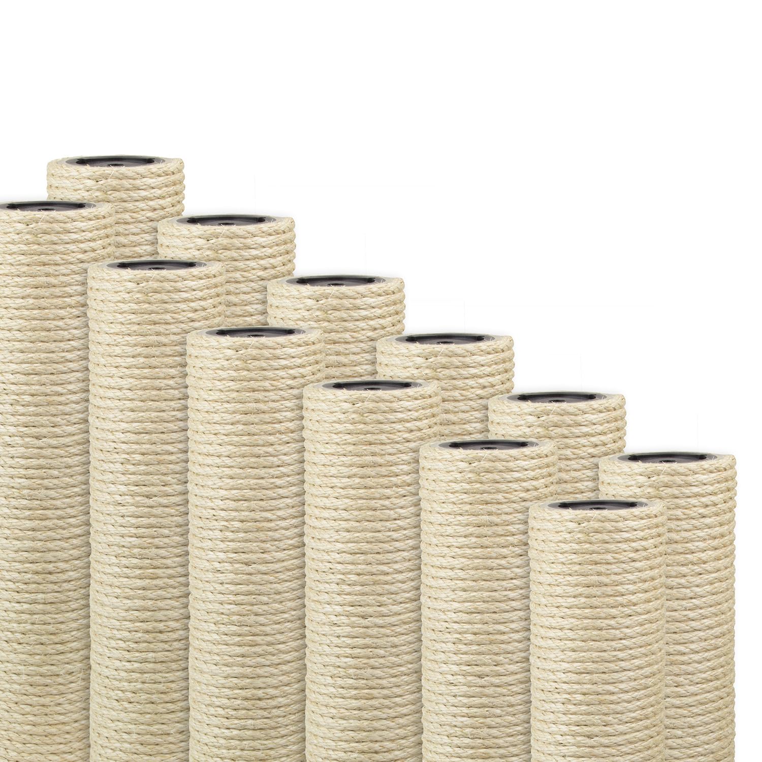 Kratzbaumland Deluxe-Sisalstamm mit 8 mm Sisalseil Länge: 80 cm/Gewinde: 8 mm (M8) für Katzen
