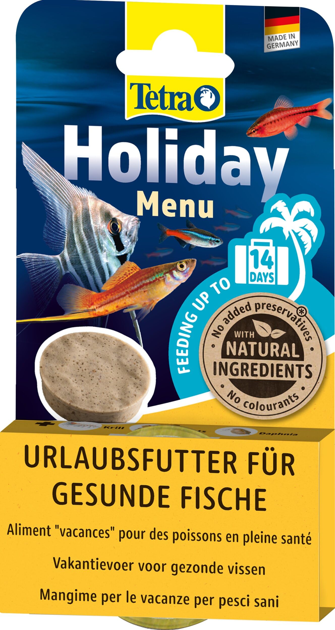 Tetra Menu Vacanze 1 Blocco x 30 g, Multicolore