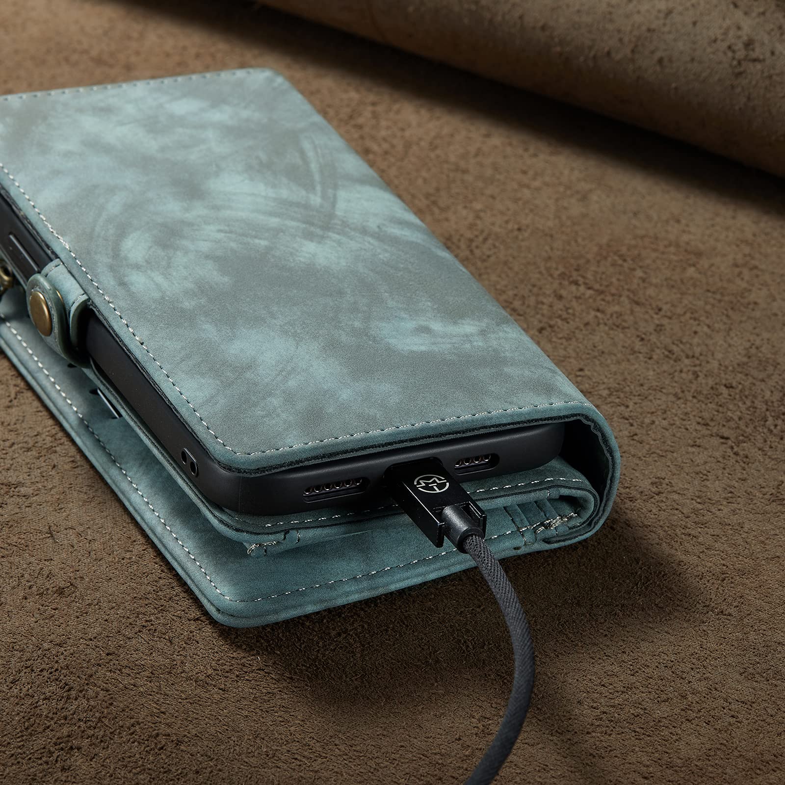 CaseMe Top seller custodia a portafoglio di lusso staccabile per iPhone 16 Cover