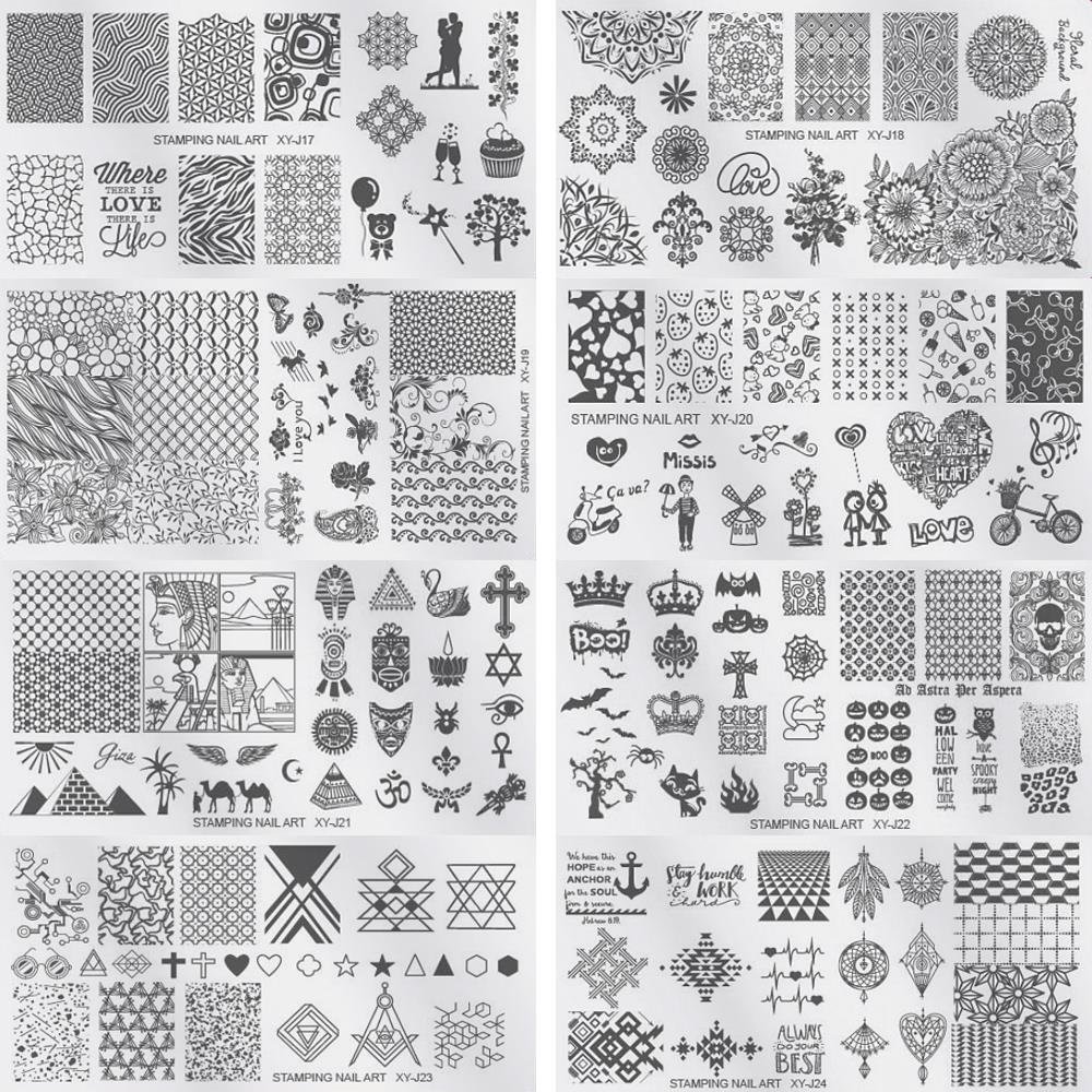 NESA Nail Art Stamp with 4 Design Plates 3