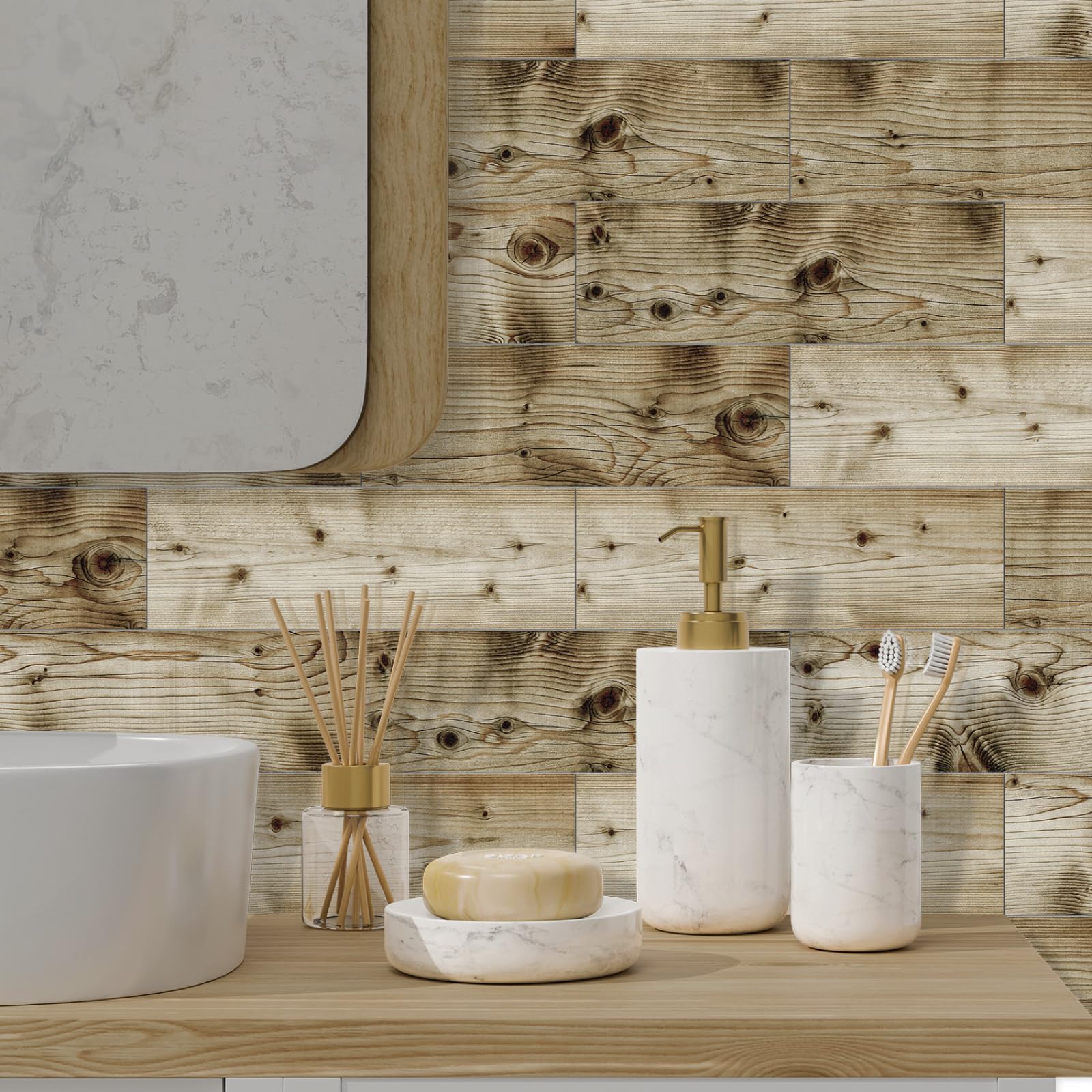 Zelfklevende Mozaïek tegels - Brushed GunMetal - plaktegels
