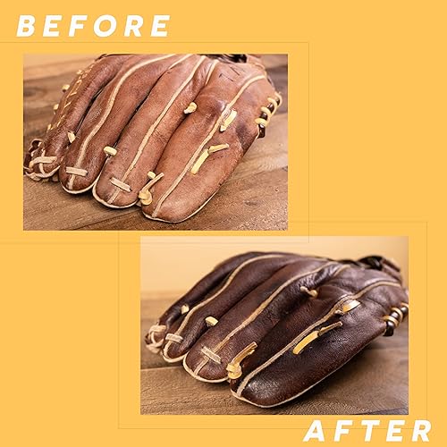 Miniatura 4 de Angelus Aceite de cuero Brand Prime Neatsfoot de 16 onzas para botas, zapatos, guantes de béisbol, tachuelas y más, impermeable, suaviza,