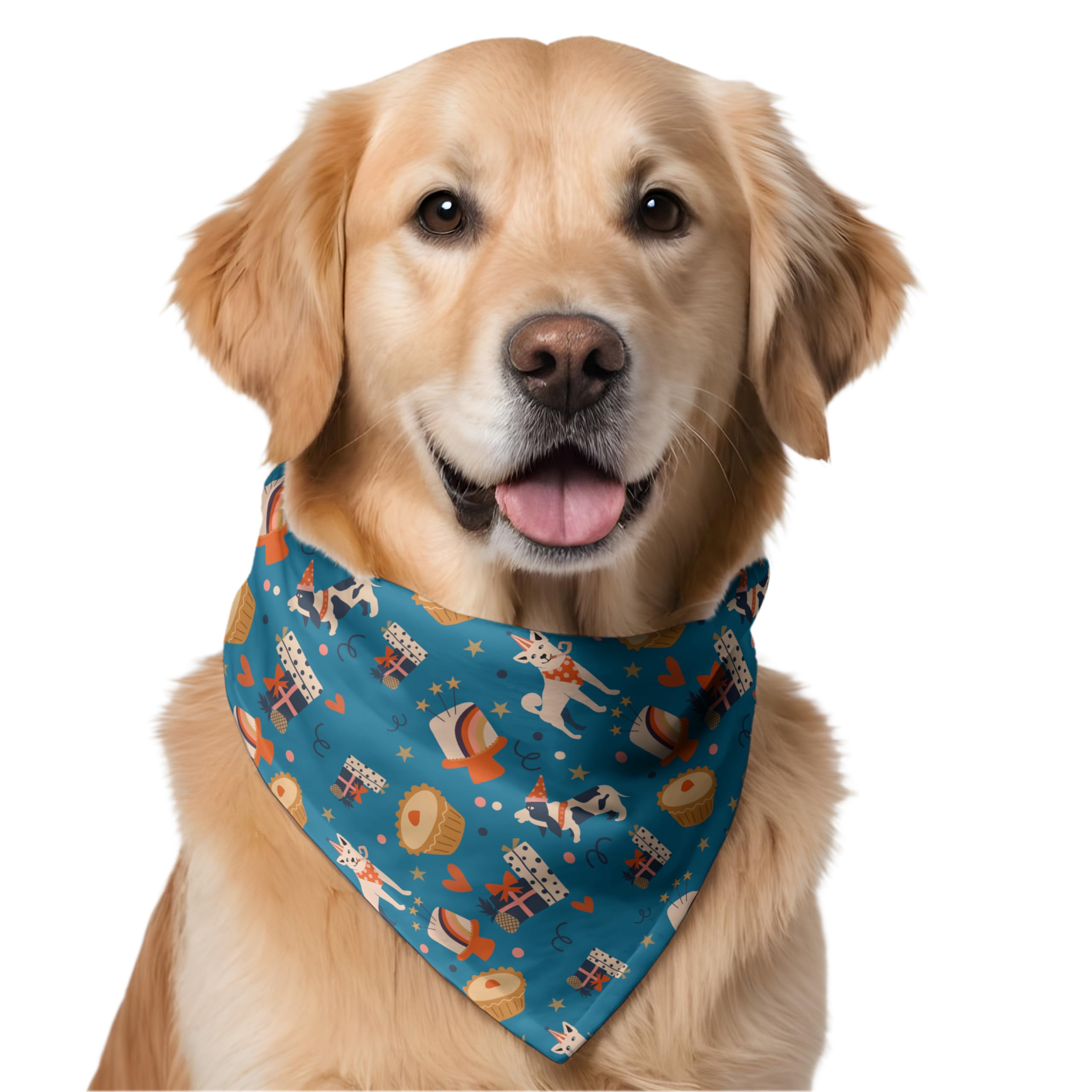 W Brings Birthday Cupcake & More Birthday Dog Bandana | This Stunning Gorgeous Dog Bandana Scarf is Perfect for Your Dog’s Birthday Celebration. One Size Fits All. (B0C8DH3RK7) Amazon Price History, Amazon Price Tracker