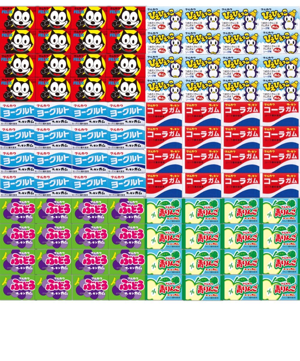 Amazon | マルカワ ガム 全6種 計72個 (コーラガム、ヨーグルト