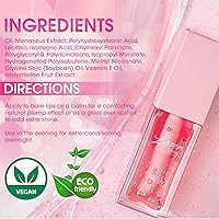 Vista 7 de Laser Glow - Aceite labial hidratante para labios y cuidado de labios, hidratante y suavizante de larga duración, nutritivo, no pegajoso, relleno