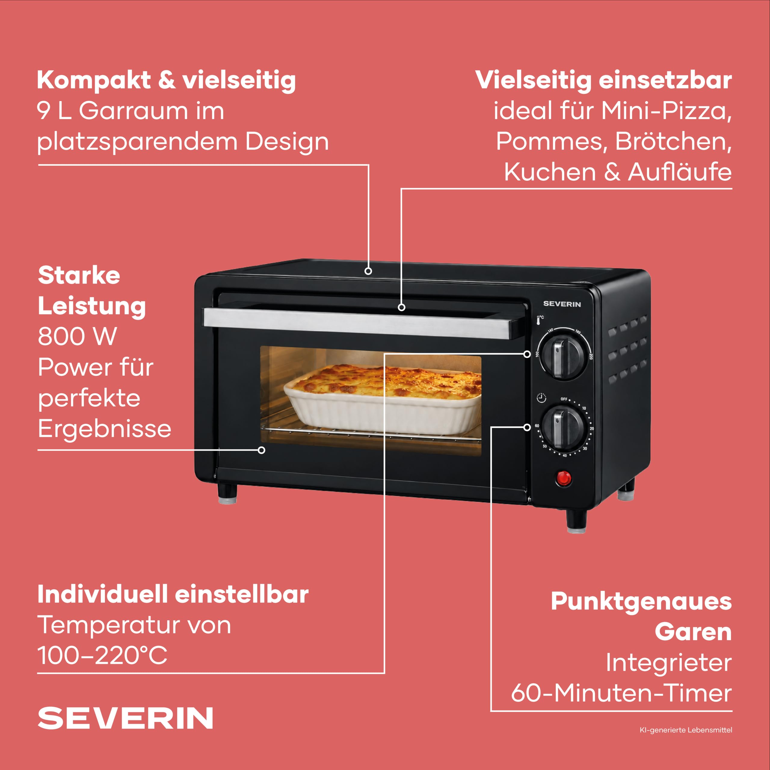Severin Back- und Toastofen TO 2062
