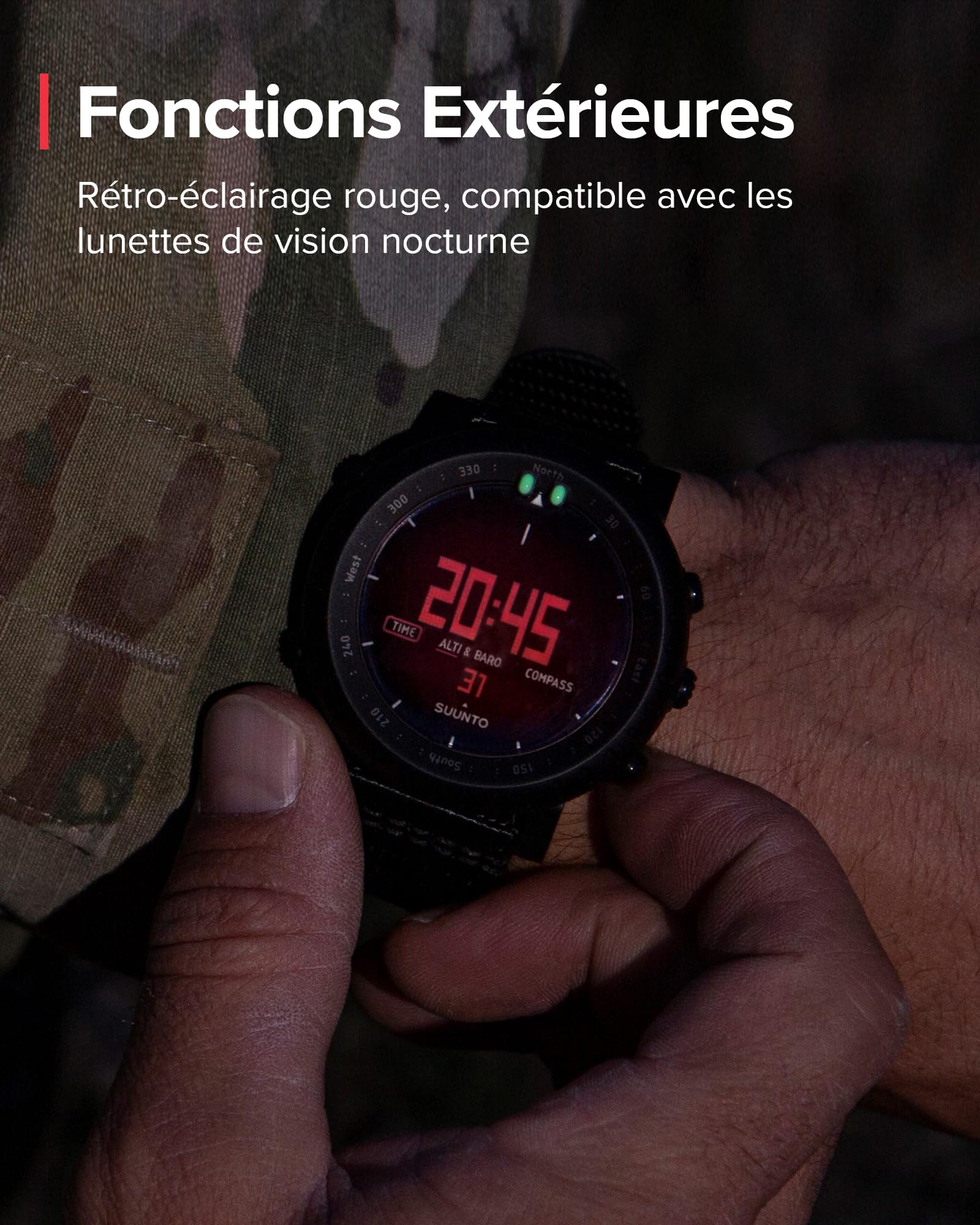 Suunto Core Alpha Stealth Montre Outdoor avec altimètre, baromètre et GPS