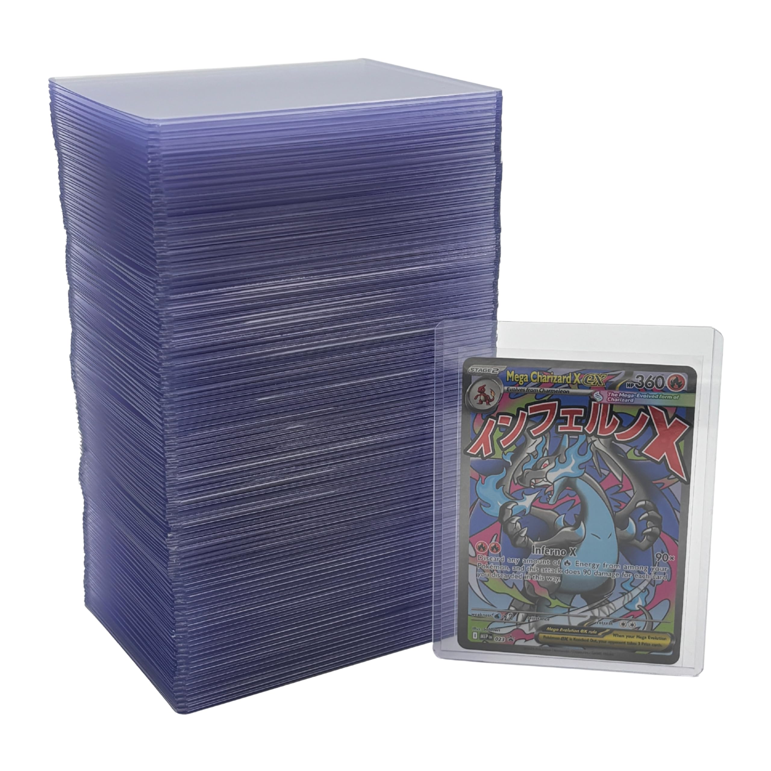 Top Loaders (100 Pack) Clear Hard Rigid Card Holders, 35PT, 3" x 4" Standard Size TCG Top Loaders for Sports Cards, Trading Cards, MTG