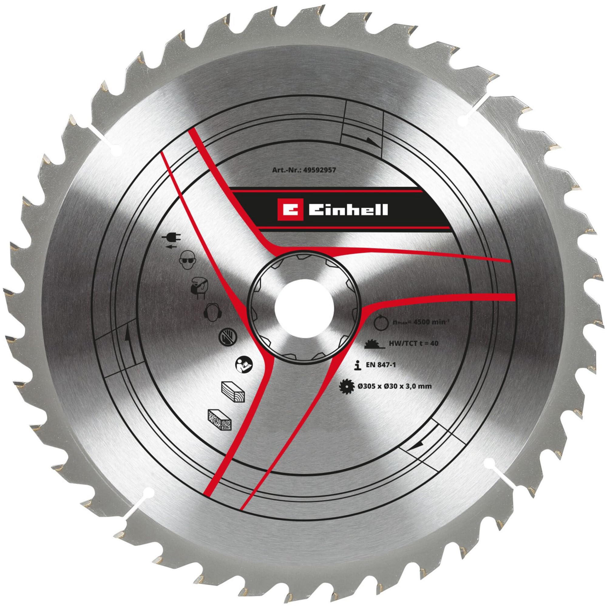 Lame de scie 305 mm kwb pour scie à onglet TC-MA 3017 T et machines Kapp à alésage 30 mm