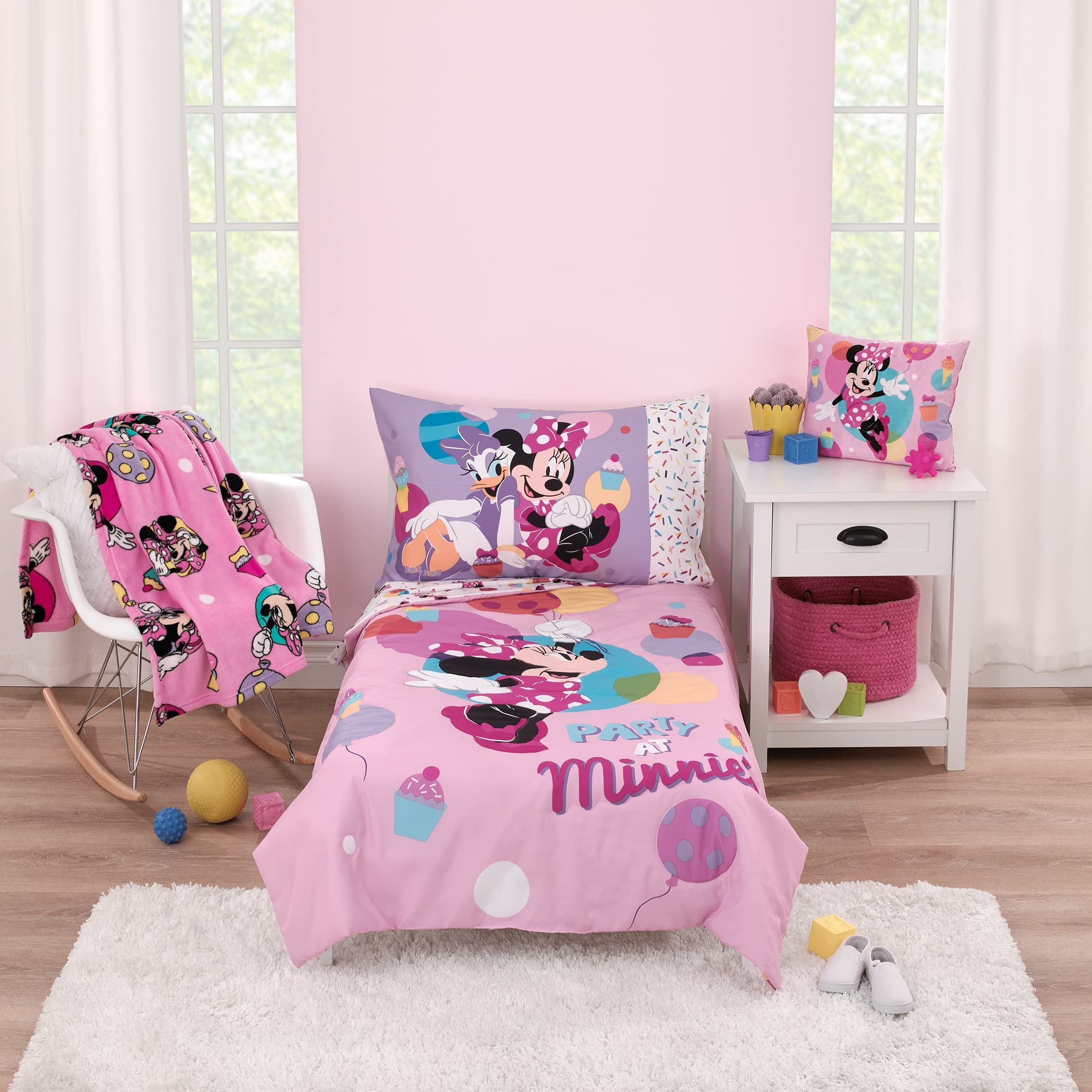 The 5 Best Minnie Mouse Bed Sheets in 2026 3 NoJo Disney Minnie Mouse 2-piece toddler sheet set — product photo