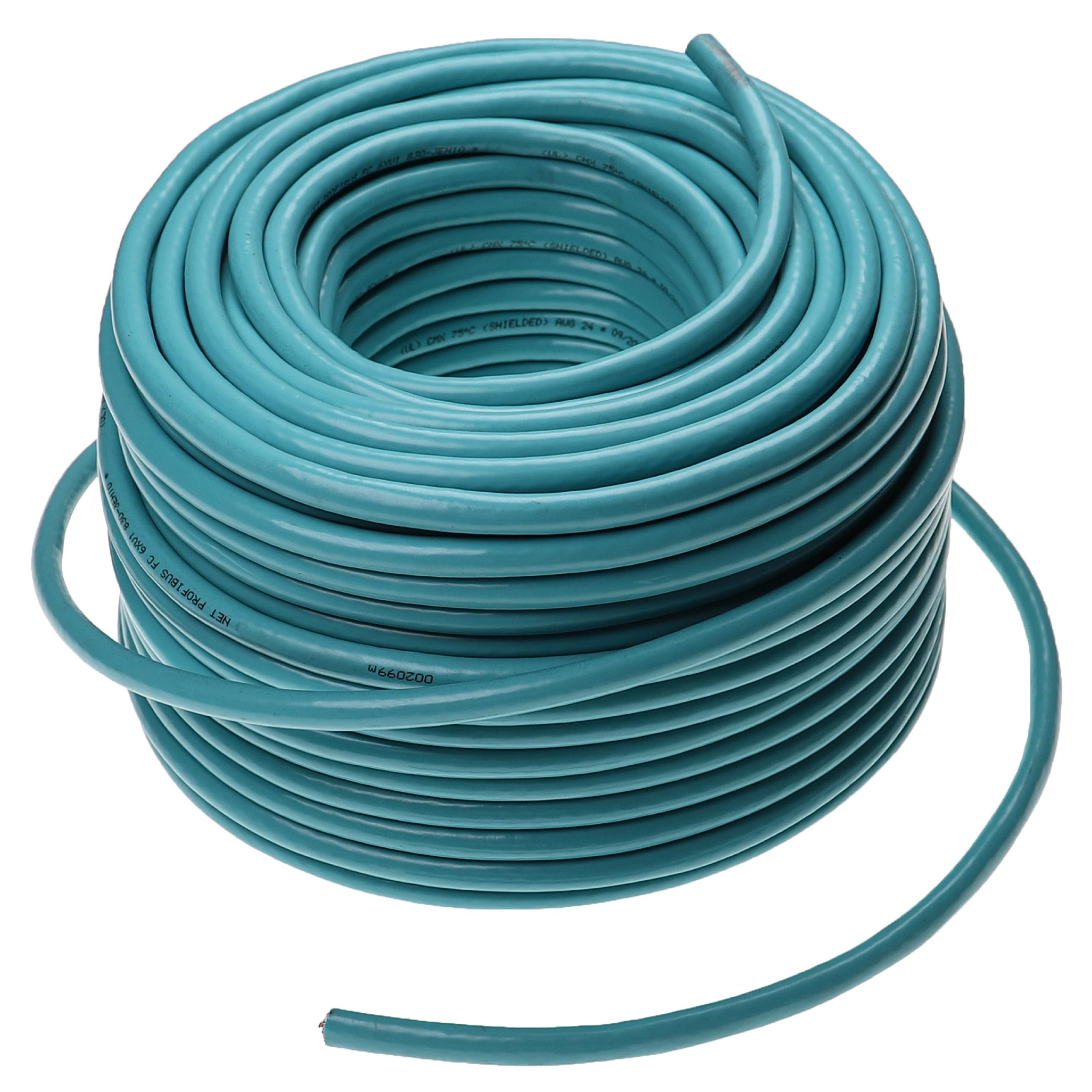 vhbw Verlegekabel Ersatz für Siemens Simatic 6XV1830-3EH10 für Netzwerk-Anlage - Netzwerkkabel Blau, 50 m