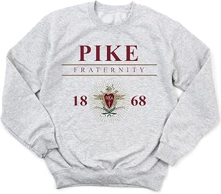 Pi Kappa Alpha Sweatshirt - PIKE Iconic Crest Fraternity Crewneck Sweatshirt
