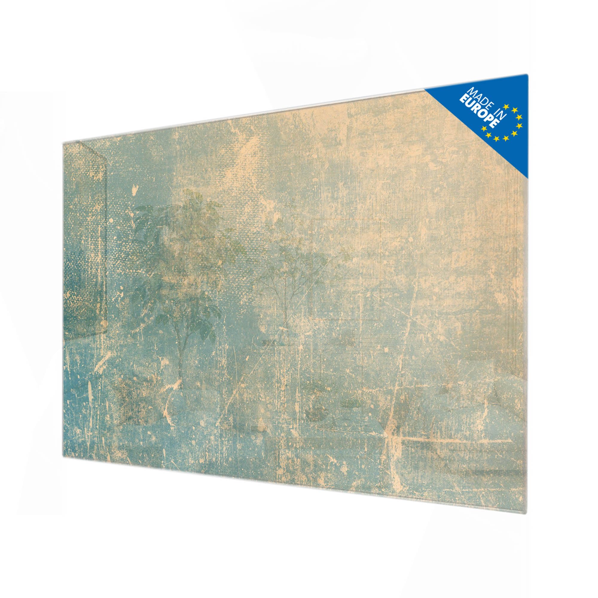 banjado Glas-Magnetboard in 120x80cm für Notizen mit abstraktem Muster