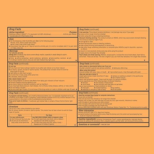 Miniatura 8 de Curist Gel tópico de diclofenaco sódico 1 por ciento 3.53 oz para el dolor de artritis, alivio del dolor articular para dolor de manos, dolor de