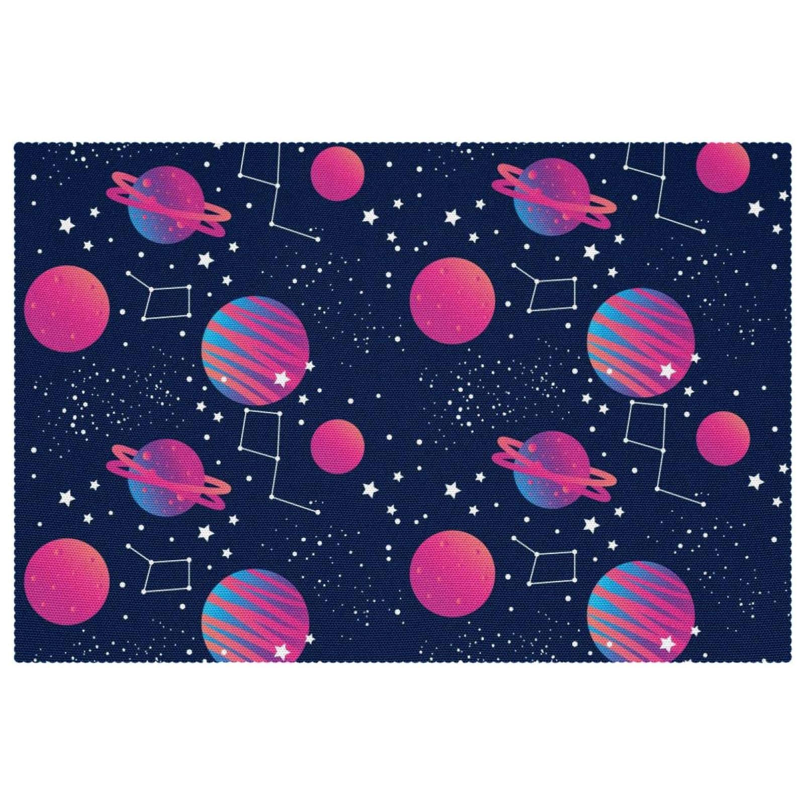 Protégez votre table des taches avec les sets de table galaxie lavables en tissu Oxford