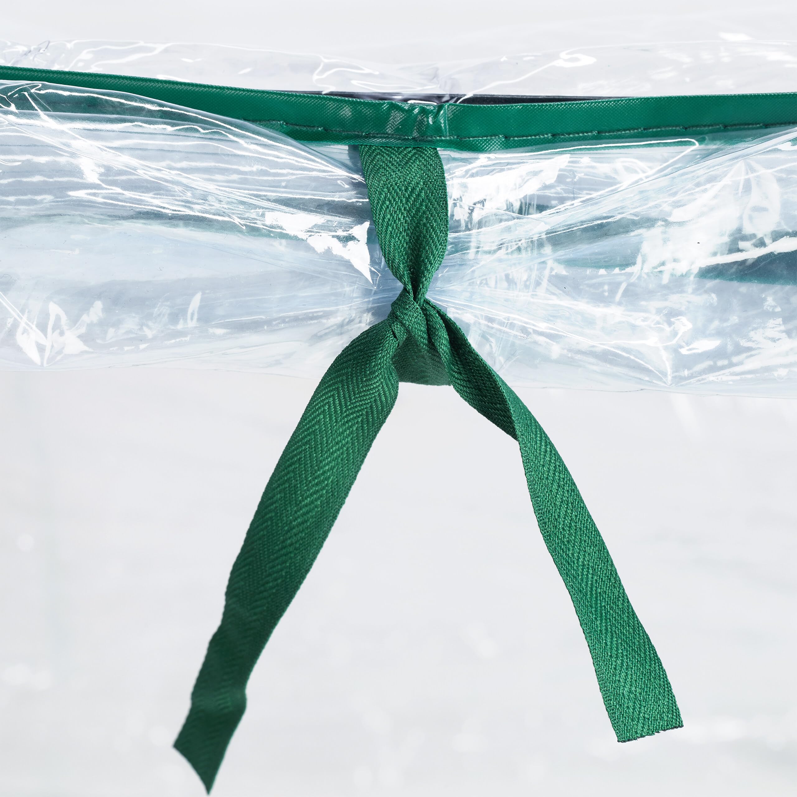 Relaxdays Serre de Jardin avec bâche en PVC, Porte Enroulable, HxLxP : 92x124x42 cm, système d'emboîtement, Transparente