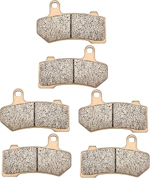 ZICOO Sintered Front & Rear Brake Pads for Harley Davidson FLHR Road King FLHX Street Glide Road Glide FLHTCU Ultra Classic Electra Glide Tri Glide FLTRX Limited Night Rod