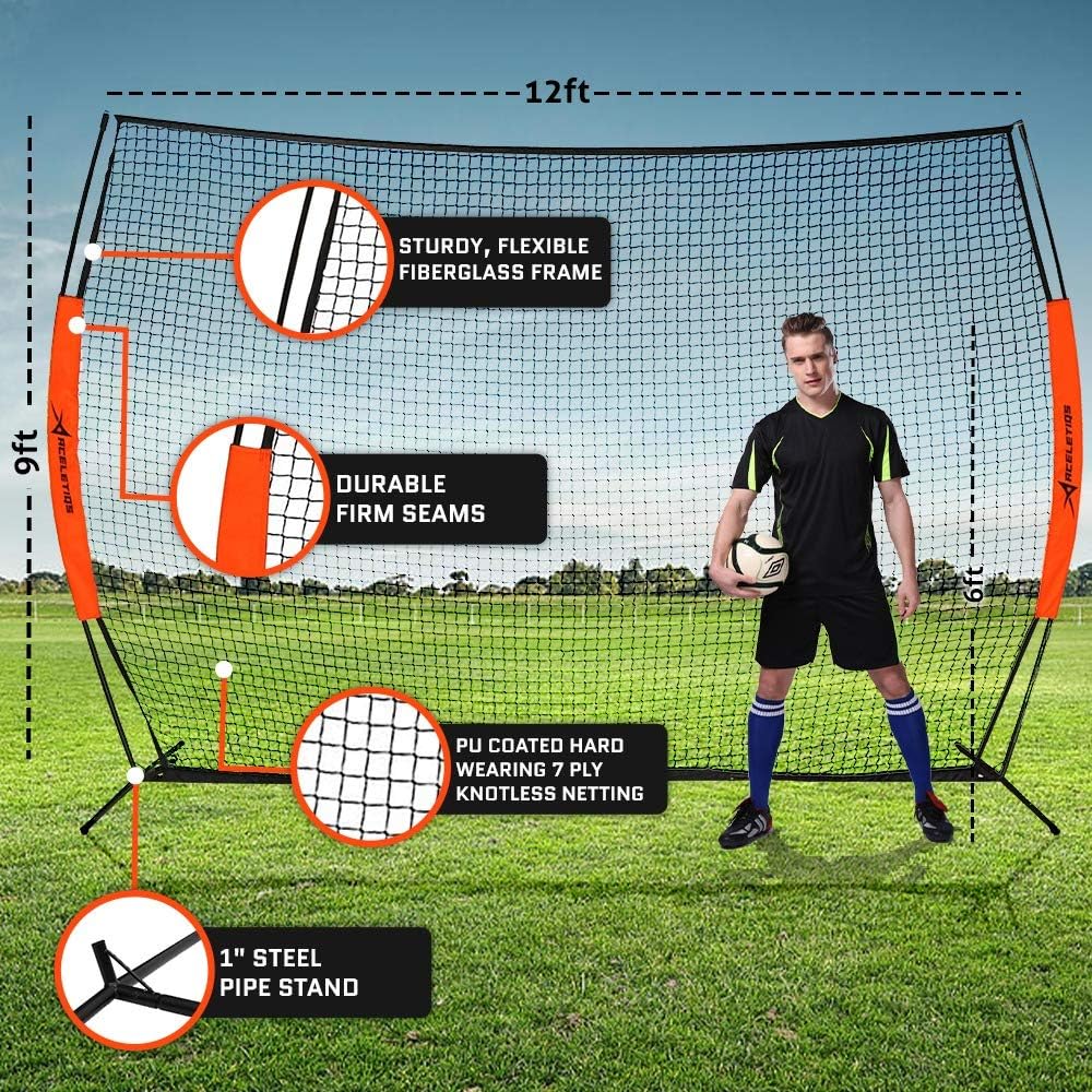 ACELETIQS Lacrosse Rebounder for Backyard & Perfect Golf Net 5x7 Feet Bundle : Sports & Outdoors