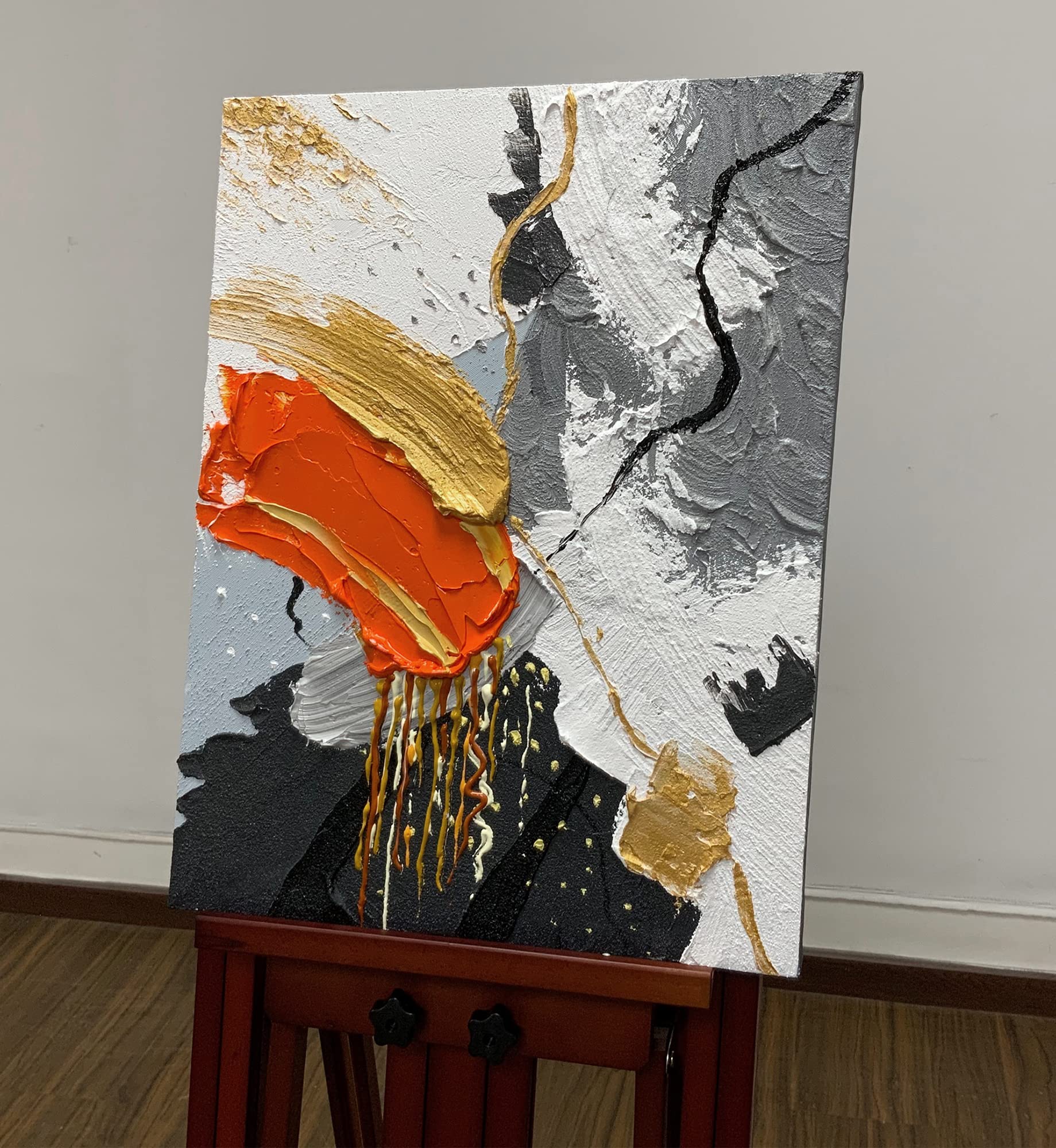 Amazon｜AZAYY Art、16x20インチ 手描き 現代アート 油絵 キャンバス