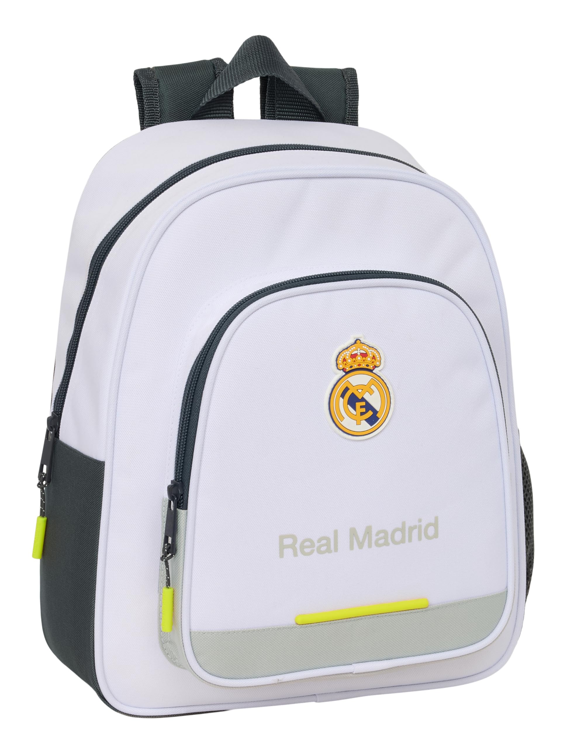 Safta Real Madrid EQUIPACIÓN 25/26 – Children's Backpack, Ideal for Children of Different Ages, Comfortable and Versatile, Quality and Resistance, 28 x 10 x 34 mm, white, M, Casual