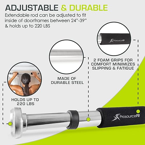 Miniatura 4 de ProsourceFit Pull Up Bar for Multi Use Fitness & Home Gym Exercise