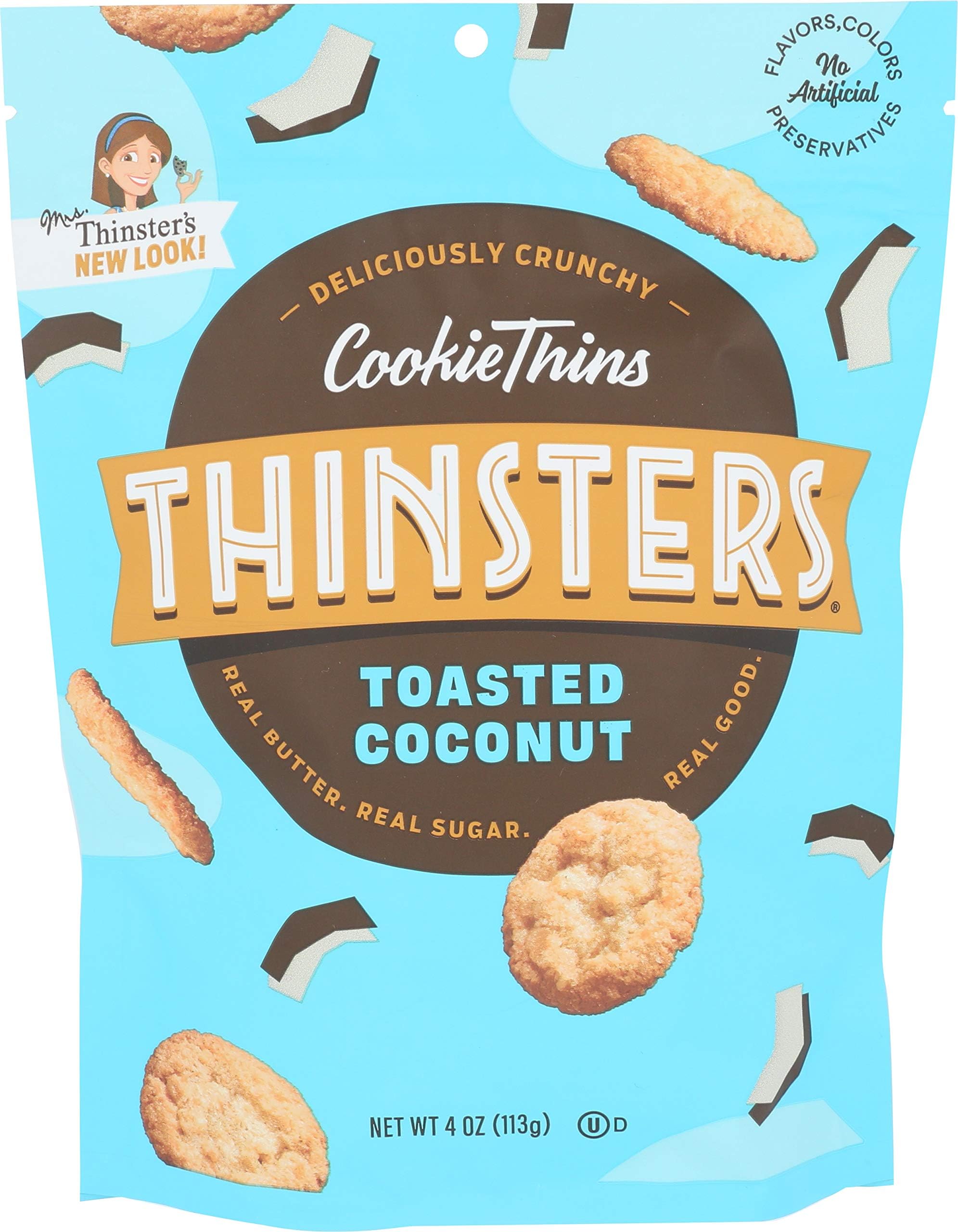 Mrs. Thinsters (2 PACK) DARK CHOCOLATE COCONUT Cookie Thins