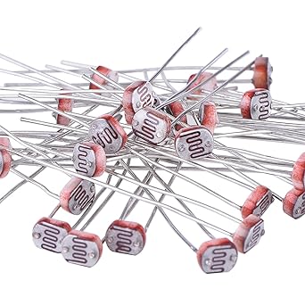 ELECTROBOT 30 Pieces LDR Photoresistor Photo Light Sensitive Resistor Light Dependent Resistor 5 mm GM5539 5539
