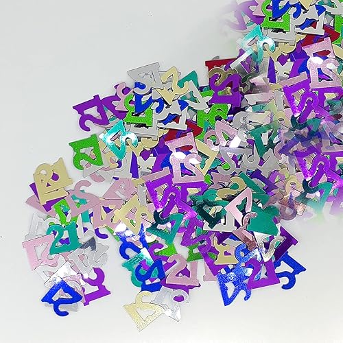 Confeti con el número 21en un Multicolor MixPaquete de Venta al por menor # 7217última intervensión barco