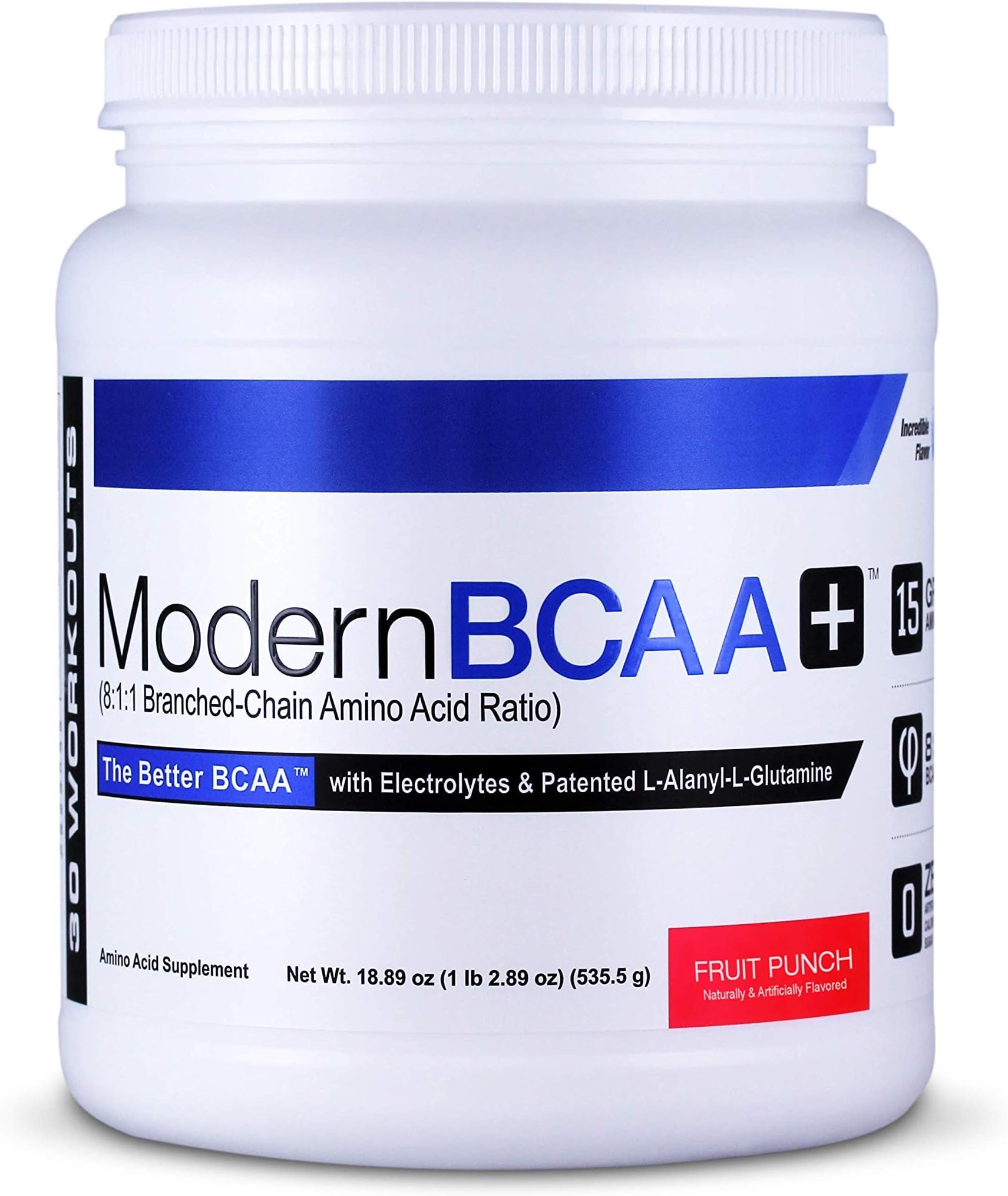Modern Sports Nutrition BCAA+, Fruit Punch, 535 g