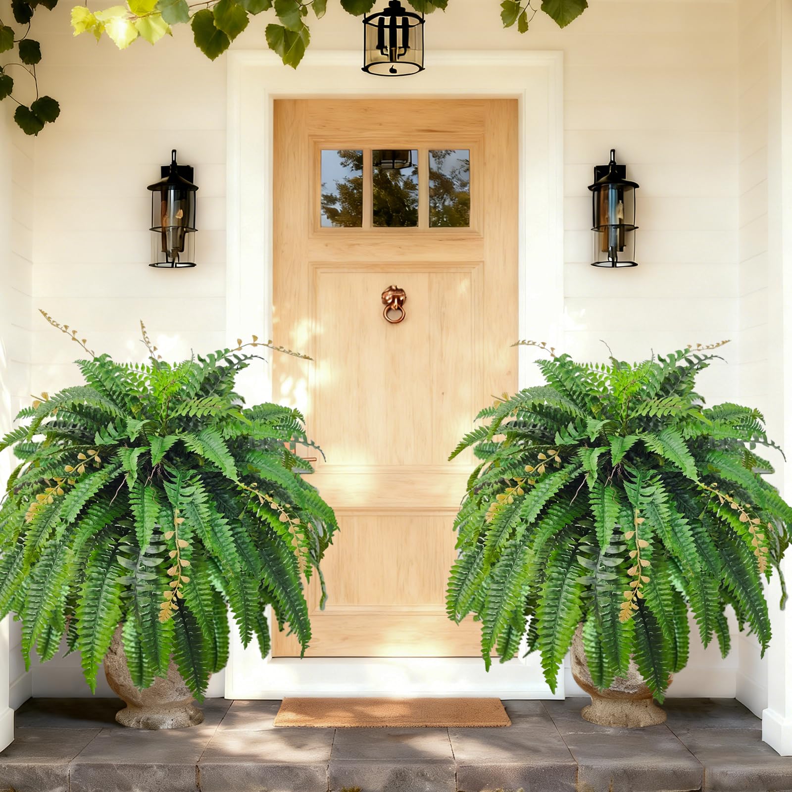 Cherica 2-Pack Large Artificial Boston Ferns