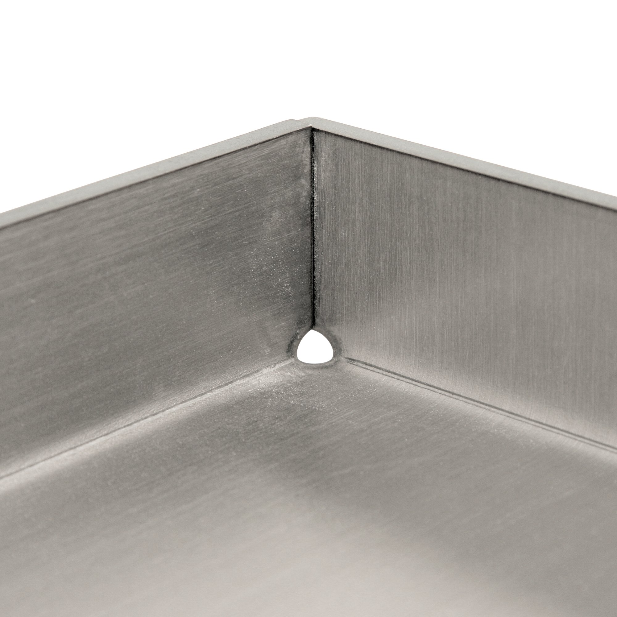 BBQ-Toro Plancha en acier inoxydable, rectangulaire, 26 x 44,5 cm, universelle et massive - Plaque de cuisson pour barbecue au gaz, au charbon et plus
