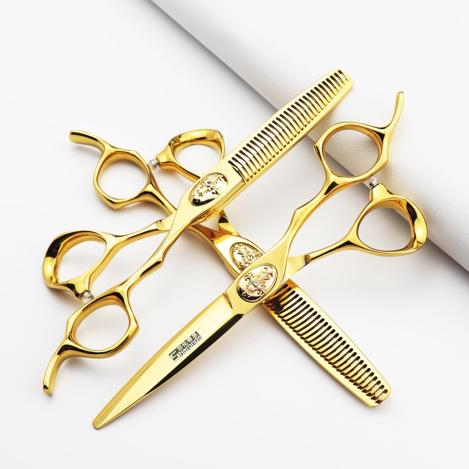 6 inch hair cutting shears professional shears hair stylist sharp scissors hair stainless steel hair scissors. (6 inch 3pc -A)