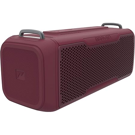 Amazon Com Braven Brv Mini Waterproof Pairing Speaker Rugged Portable Wireless Speaker 12 Hours Of Playtime Black Electronics