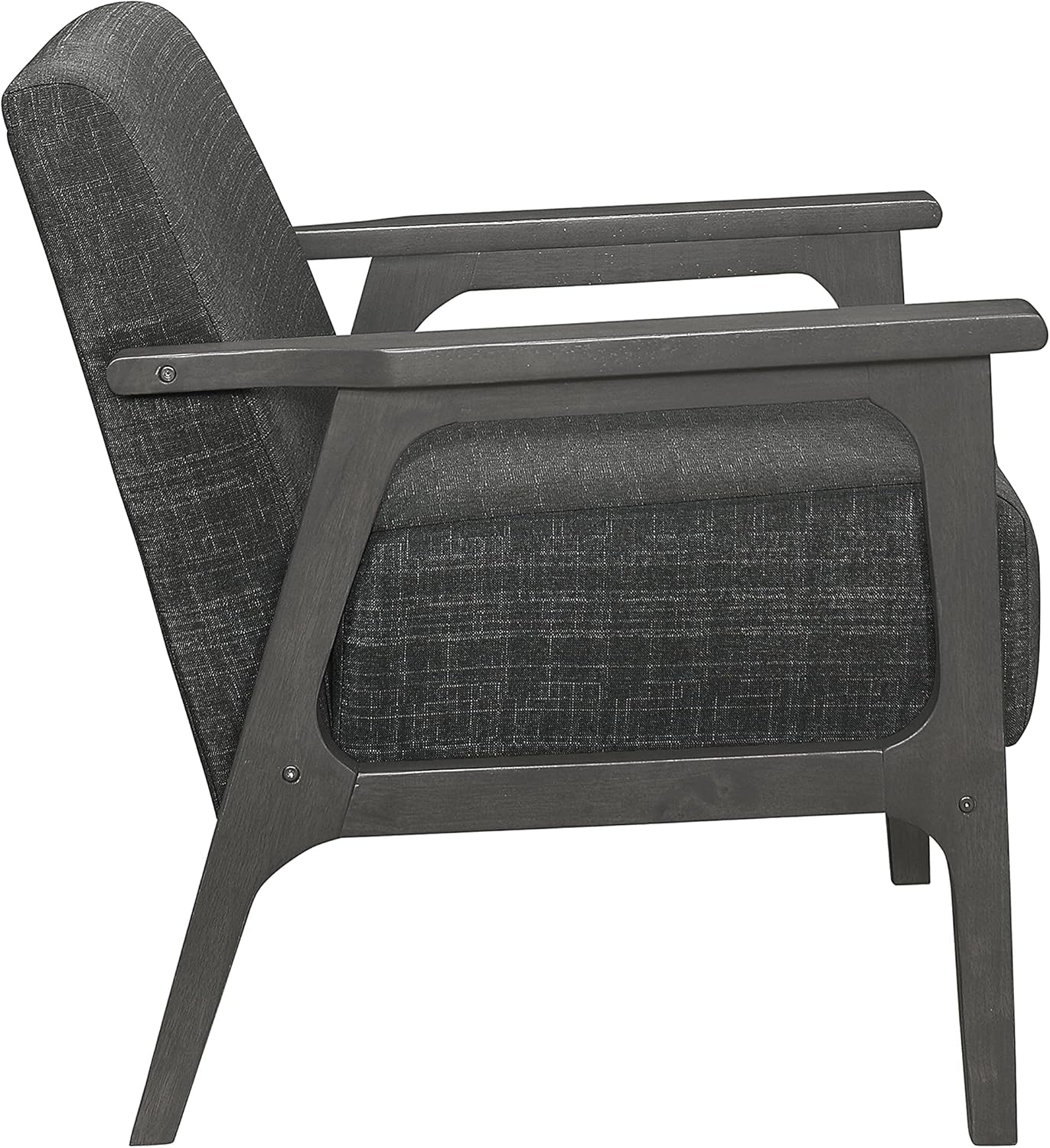 Lexicon Odis Fabric Accent Chair, 27.5" W, Dark Gray : Home & Kitchen