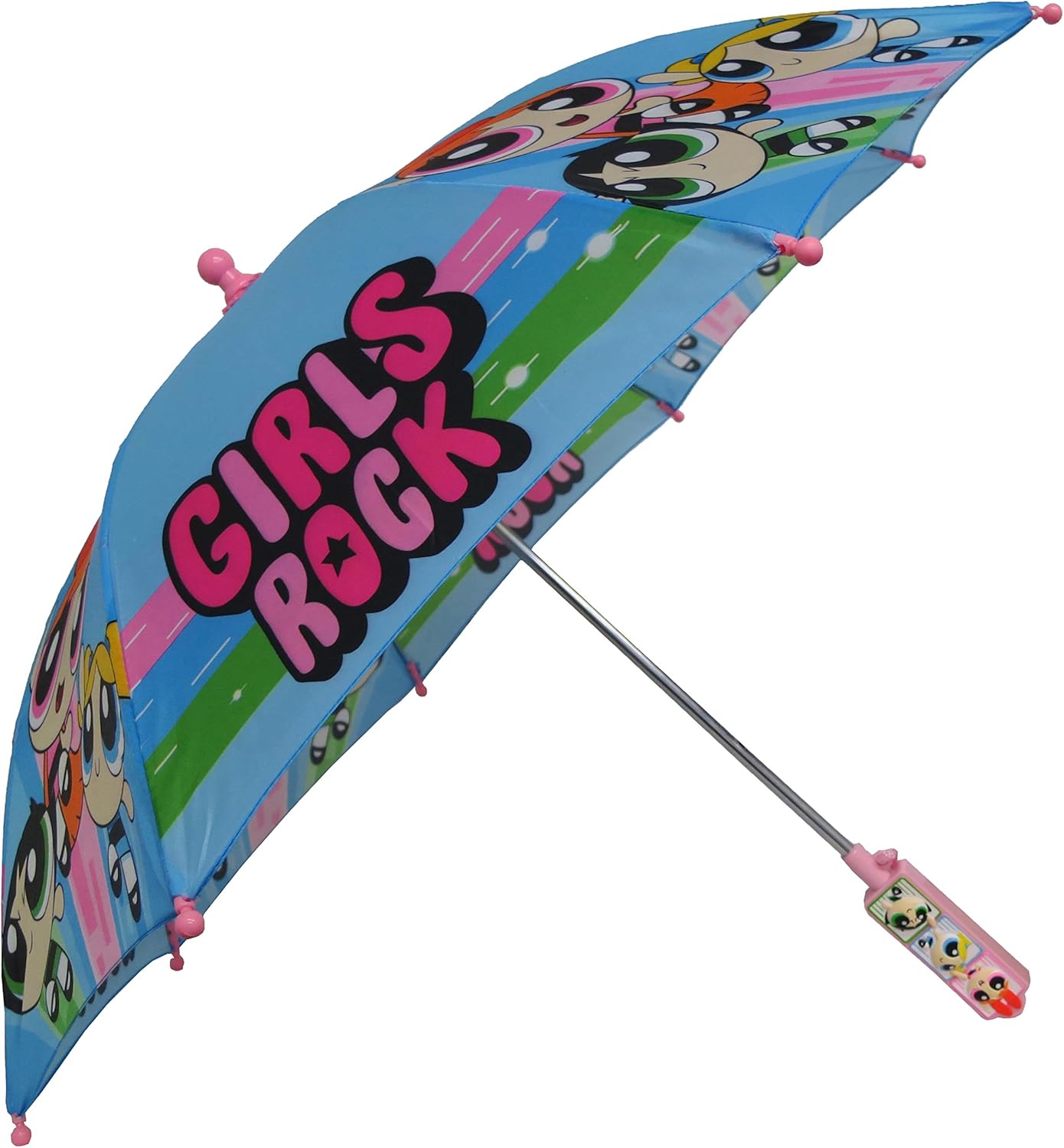 Cartoon Network The Powerpuff Girls Light Blue Toddler Umbrella - 3D Handle