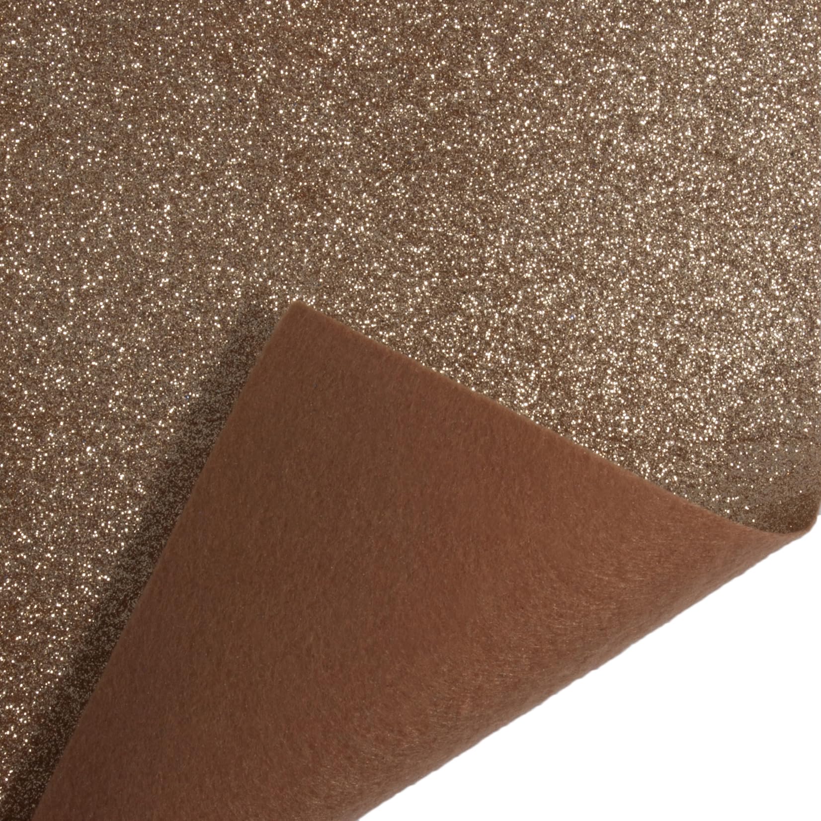 Rollos de tela de fieltro con purpurina: 5 m x 90 cm: oro rosa