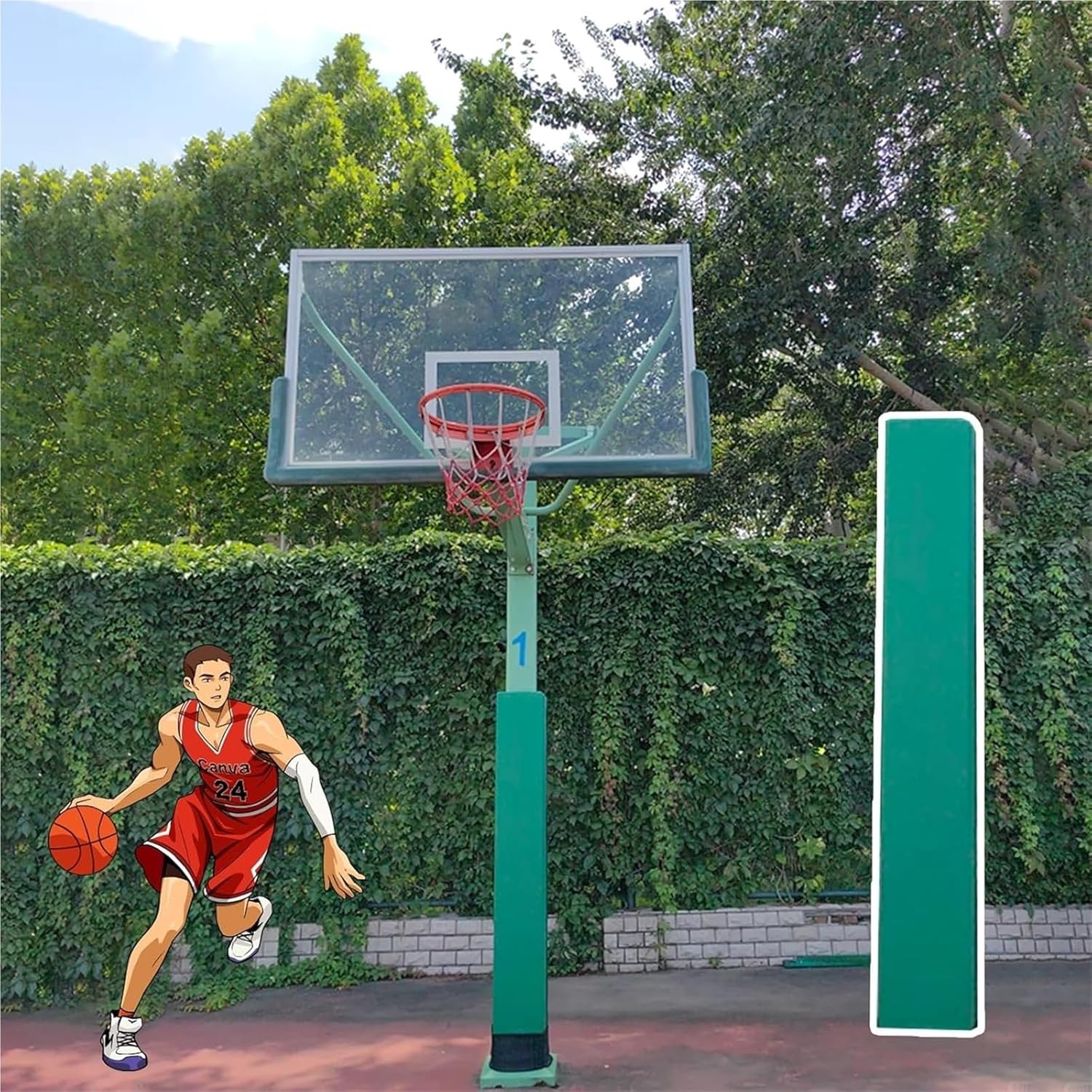 Basketball Pole Pad， Weatherproof Square Basketball Pole Cushion