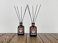 Vista 1 de Reed Diffusers, Oil Diffuser, Room Diffuser, Home Fragrance, Wood Reeds, Handmade Diffuser, Non Toxic Reed Diffuser (Natural, Lime Basil & Mandarin)