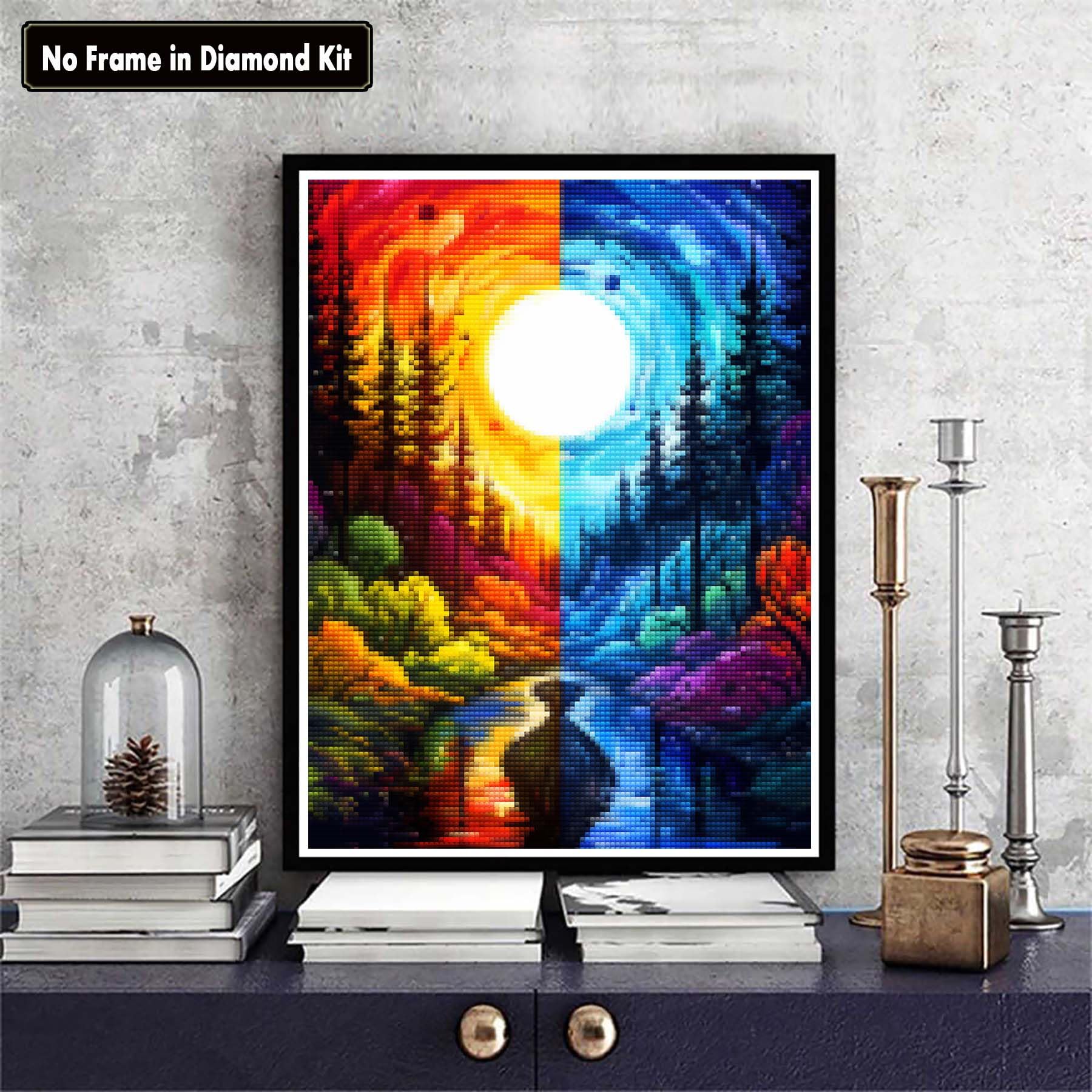 Zariocy 5D Diamond Painting Kits Lupo, DIY Dipingere Con Diamante