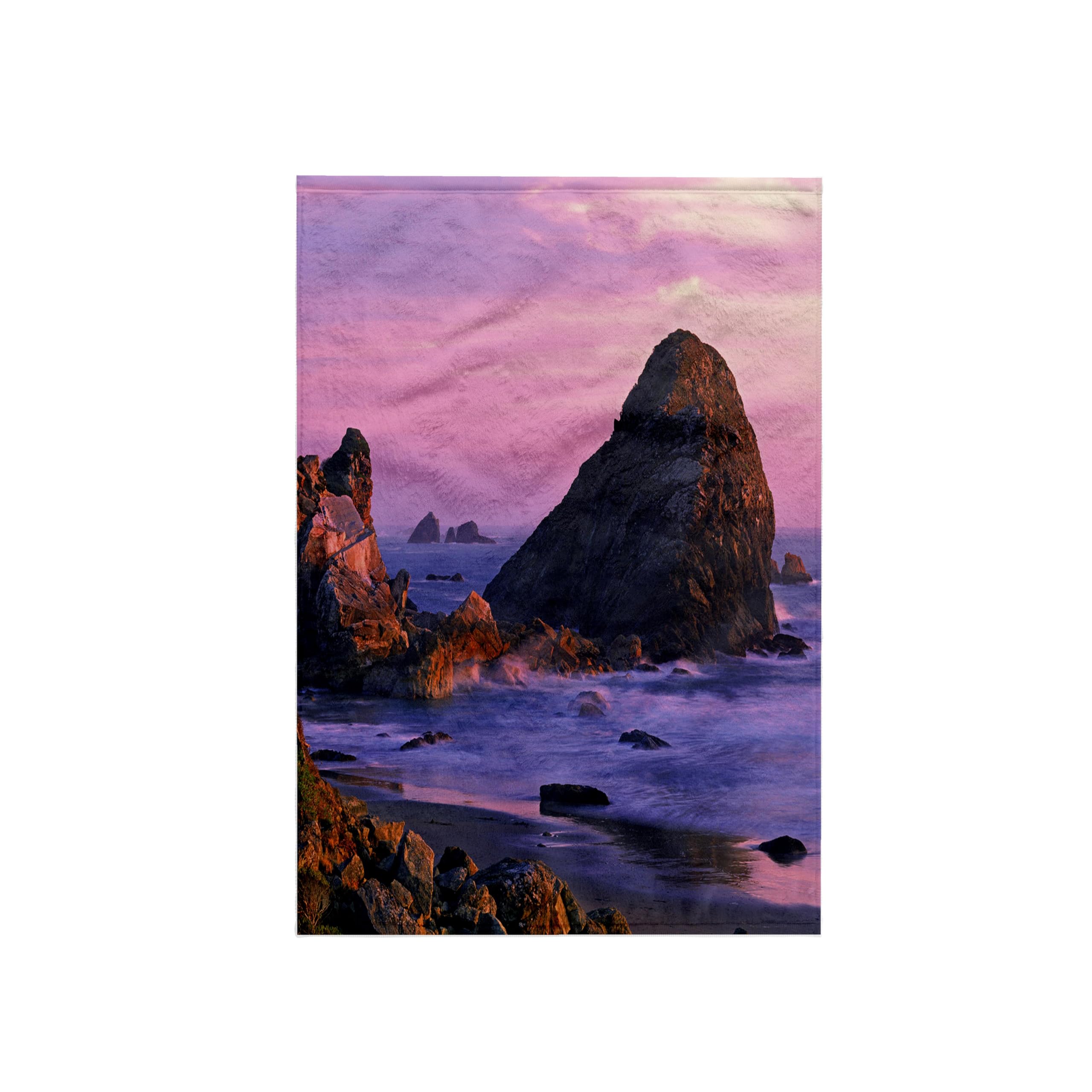 3dRose "Oregon, Harris State Beach, Brookings Sea Stacks - Us38 Bja0102 - Jaynes Gallery Towel, White, 15 x 22-Inch