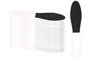 Iconikal Mini Plastic Emery Board Foot Callus File Easy-Grip Lightweight Durable