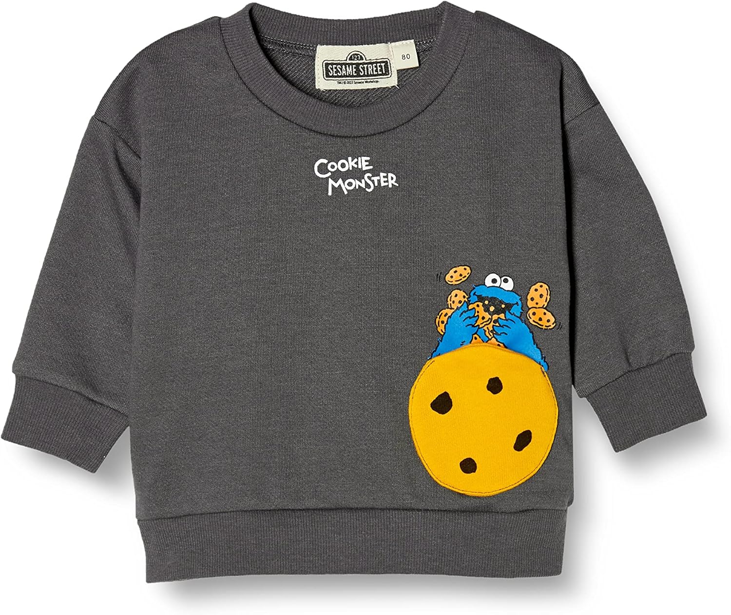 Amazon.co.jp: [セサミストリート] トレーナー クッキーモンスター  