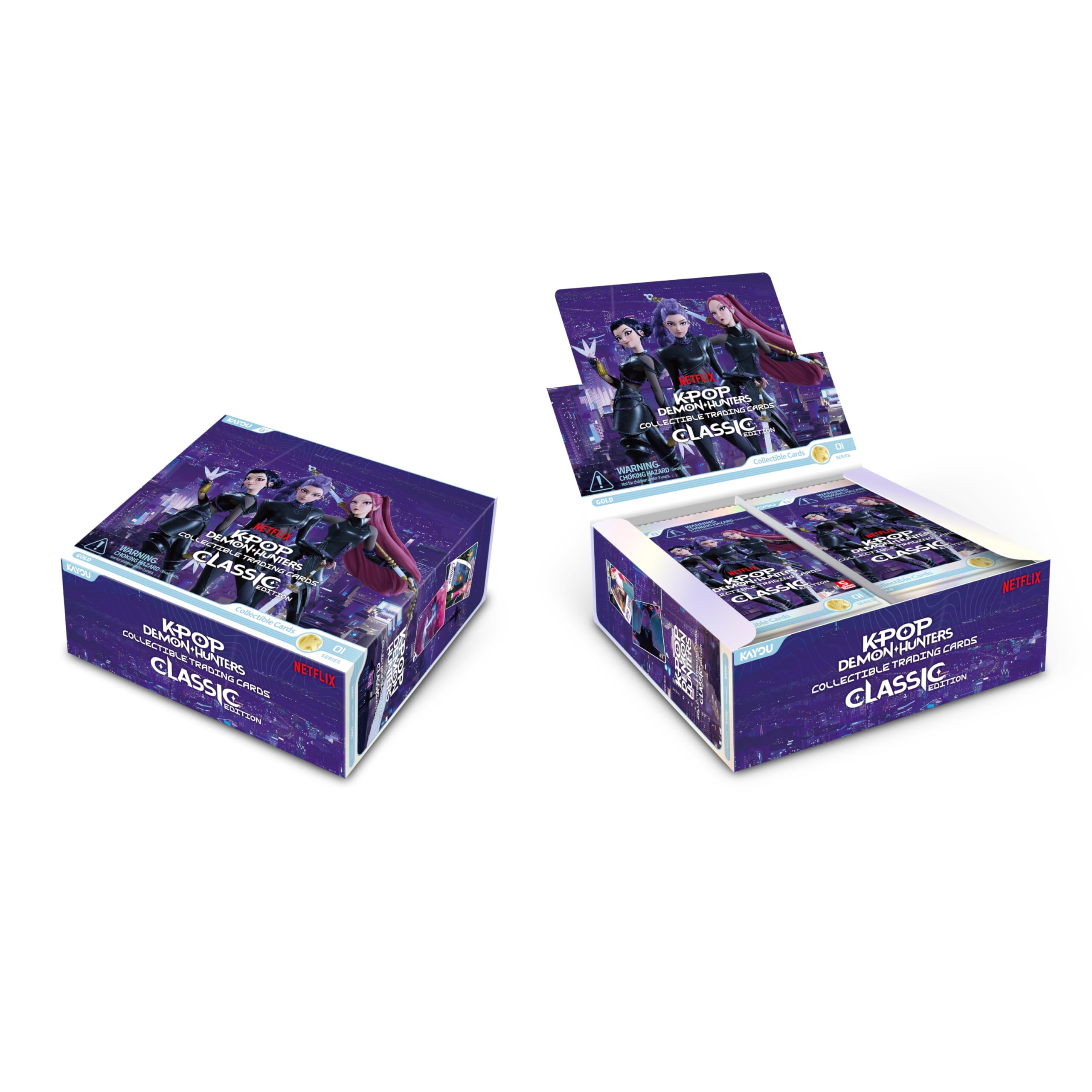 Espositore 20 bustine K-Pop Demon Hunters: Kayou - Collectible Cards Classic Edition 001 - Serie 1-B