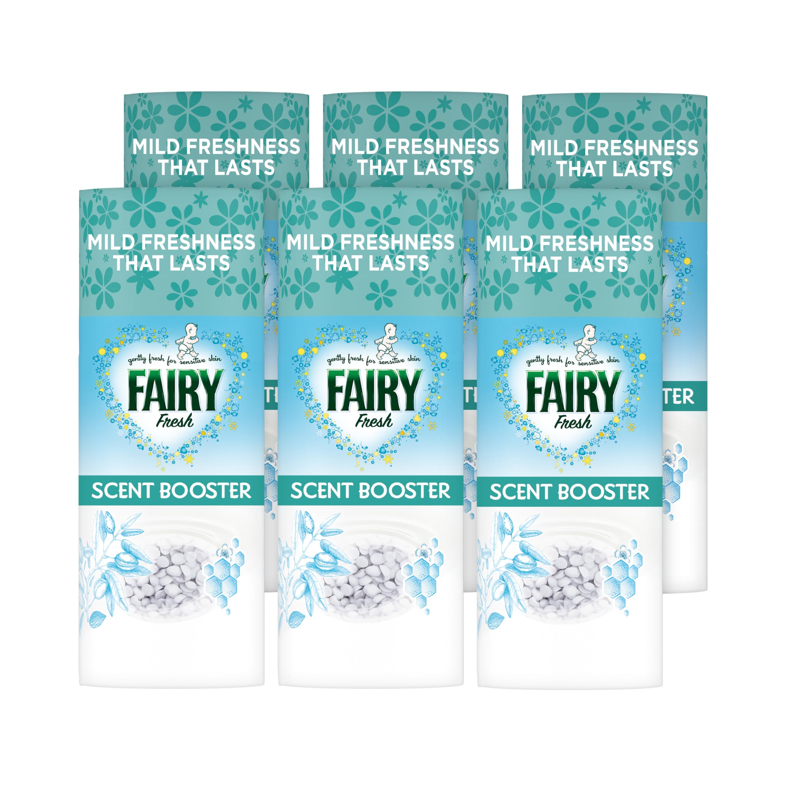 Fairy in-Wash Scent Booster 6 Packs x 155g - Fresh, Mild Freshness that Lasts