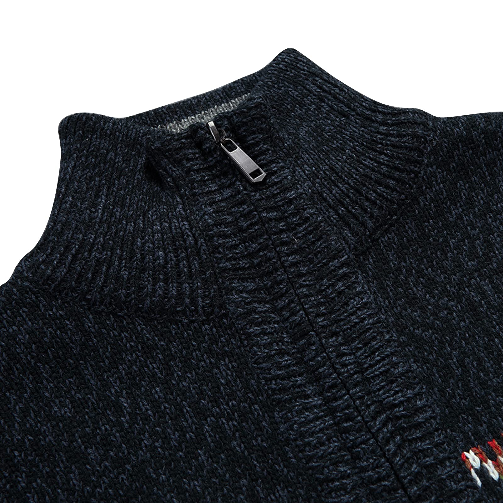 Superora Maglione da Uomo con Cerniera a Maniche Lunghe Stile Classico | Maniche Lunghe,Stile Classico,Collo Alto