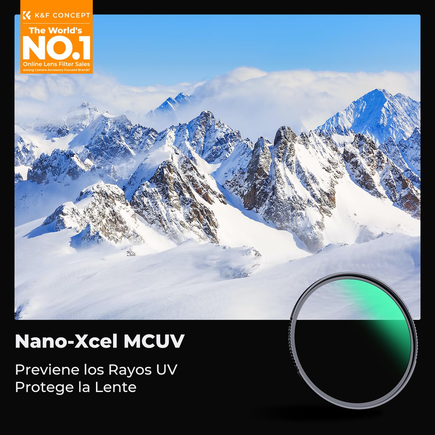 K&F Concept Nano-Xcel 72MM Filtro UV Filtro de Protección, Filter MC UV Slim de HD Vidrio Óptico con 28 Capas Revestimiento Nano