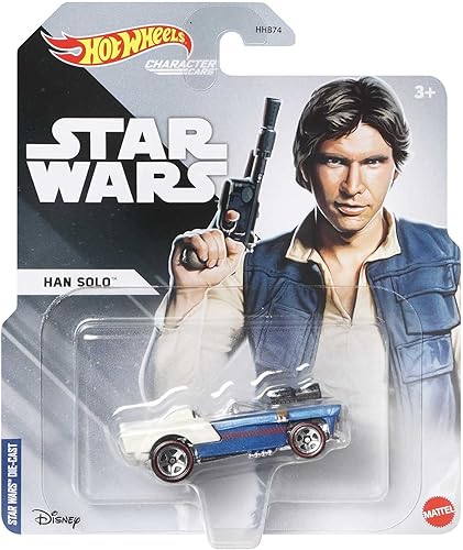 Star Wars Hot Wheels Carros de personajes Han Solo Diecast Car