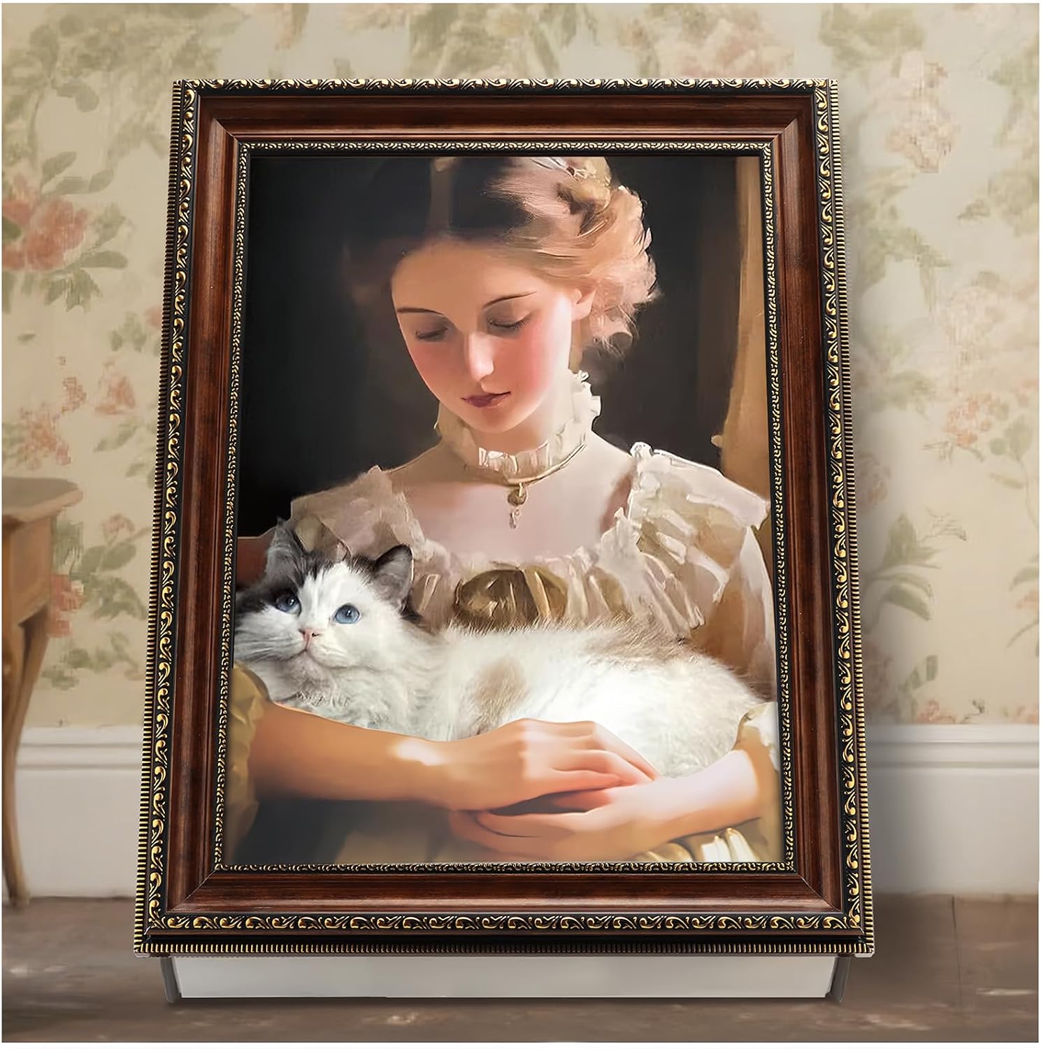 Texsens 3-in-1 Cat Scratcher Art Frame - Interactive Cat Bed & Scratching Pad with Painting Background - Eco-Friendly Decor & Furniture for Cats & Kittens